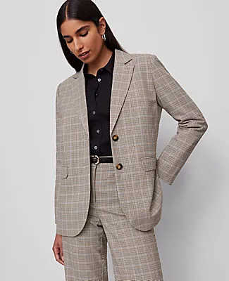 Ann Taylor The Petite Madison Blazer in Plaid sold by Ann Taylor product image thumbnail 4
