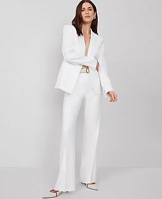 Ann Taylor The Trouser Pant in Herringbone Linen Blend sold by Ann Taylor