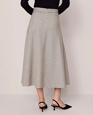 Ann Taylor Houndstooth Full Skirt sold by Ann Taylor product image thumbnail 4