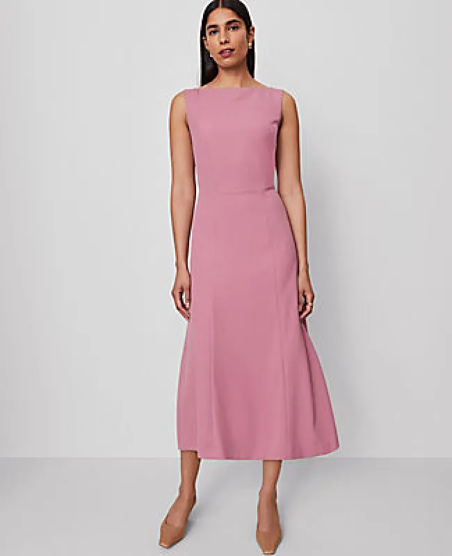 Ann Taylor The Boatneck Flare Dress sold by Ann Taylor