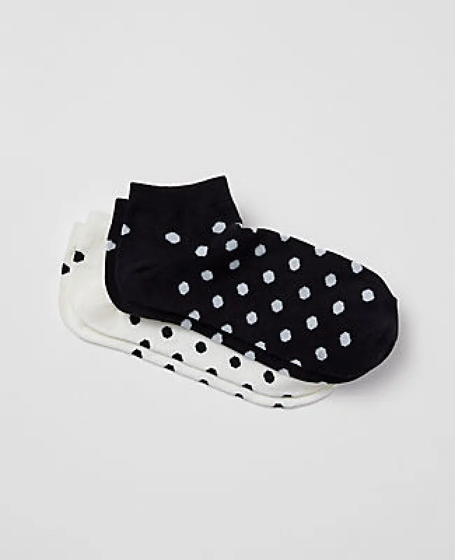 Ann Taylor Polka Dot Ankle Sock Set sold by Ann Taylor