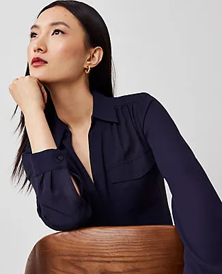 Ann Taylor Petite Camp Shirt sold by Ann Taylor product image thumbnail 3