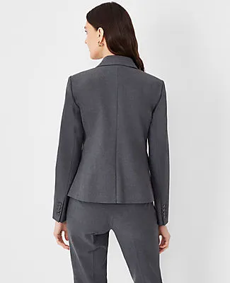 Ann Taylor The Notched One Button Blazer in Seasonless Stretch sold by Ann Taylor product image thumbnail 2