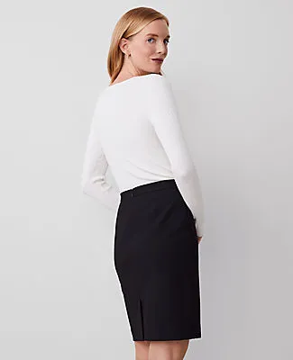 Ann Taylor Seamed Pencil Skirt in Bi-Stretch sold by Ann Taylor product image thumbnail 2