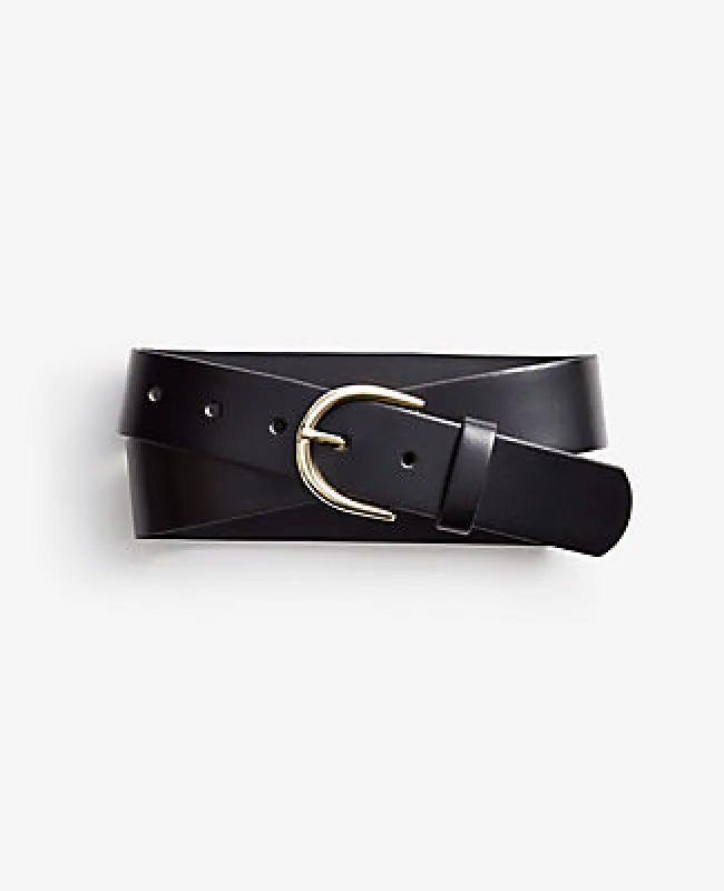 Ann Taylor Wide Leather Trouser Belt sold by Ann Taylor