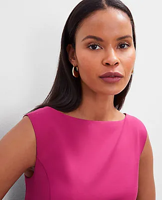 Ann Taylor The Cap Sleeve Shift Dress sold by Ann Taylor product image thumbnail 3