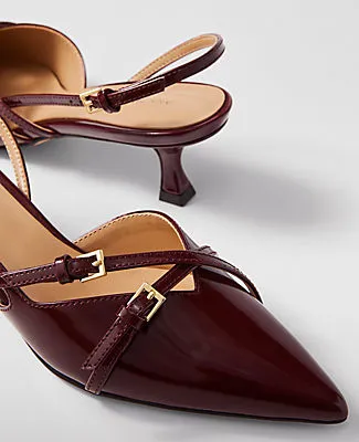 Ann Taylor Strappy Pointy Toe Patent Pump sold by Ann Taylor product image thumbnail 2