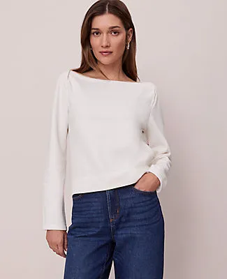 Ann Taylor Weekend Collection Boat Neck Top sold by Ann Taylor
