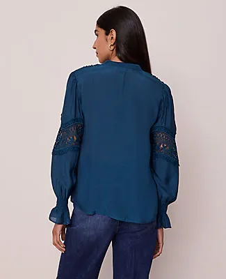 Ann Taylor Lace Trim Blouse sold by Ann Taylor product image thumbnail 2