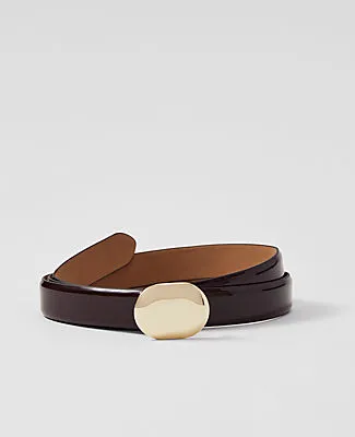 Ann Taylor Patent Leather Oval Buckle Belt sold by Ann Taylor