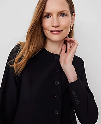 Ann Taylor The Petite Curved Hem Jacket in Seasonless Stretch sold by Ann Taylor product image thumbnail 3