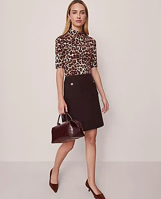 Ann Taylor Patch Pocket A-Line Skirt sold by Ann Taylor