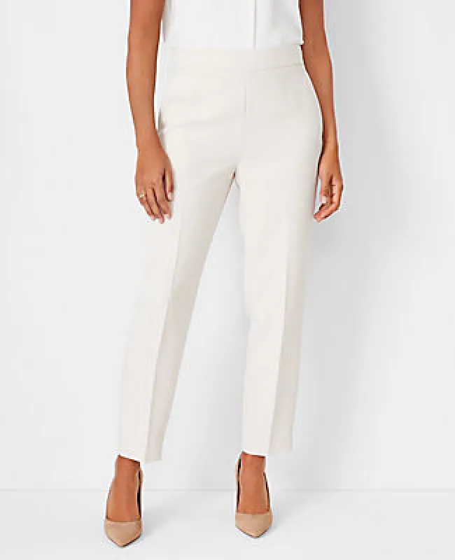 Ann Taylor The Petite Side Zip Ankle Pant in Fluid Crepe sold by Ann Taylor