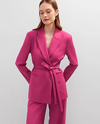 Ann Taylor The Petite Belted Blazer sold by Ann Taylor product image thumbnail 4