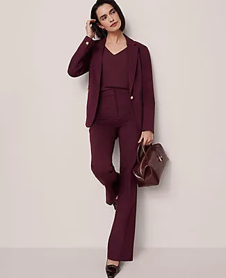 Ann Taylor The Petite One Button Blazer in Ponte sold by Ann Taylor product image thumbnail 4