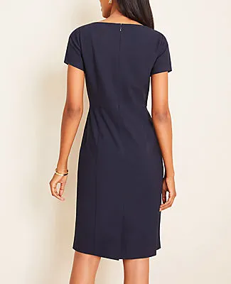 Ann Taylor The Petite Square Neck Sheath Dress in Seasonless Stretch sold by Ann Taylor product image thumbnail 2