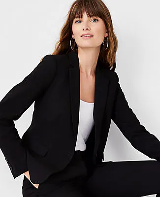 Ann Taylor The Tall One-Button Blazer in Seasonless Stretch sold by Ann Taylor product image thumbnail 3
