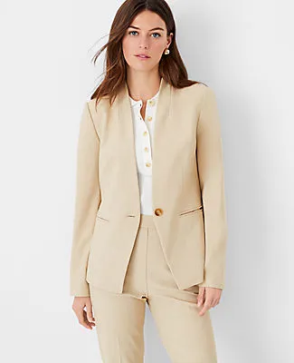 Ann Taylor The Petite Cutaway Blazer in Bi-Stretch sold by Ann Taylor product image thumbnail 2