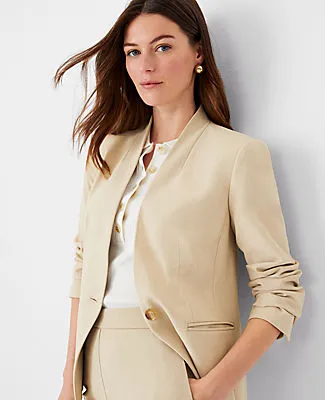 Ann Taylor The Petite Cutaway Blazer in Bi-Stretch sold by Ann Taylor product image thumbnail 4