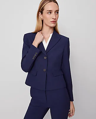 Ann Taylor The Petite Shorter Two Button Blazer in Bi-Stretch sold by Ann Taylor product image thumbnail 2