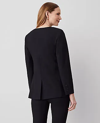Ann Taylor The Petite Curved Hem Jacket in Seasonless Stretch sold by Ann Taylor product image thumbnail 2