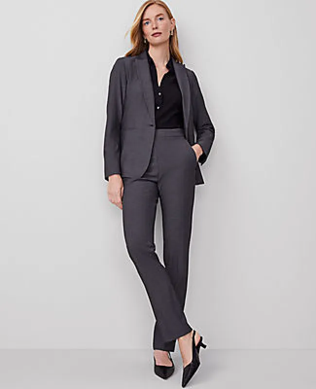 Ann Taylor The Side Zip Straight Pant in Bi-Stretch sold by Ann Taylor
