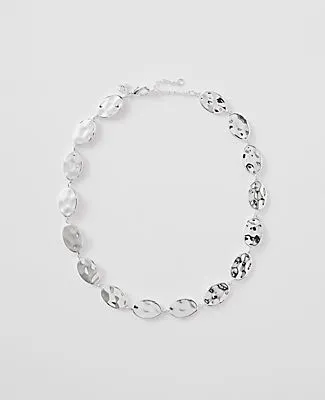 Ann Taylor Textured Metal Disc Necklace sold by Ann Taylor