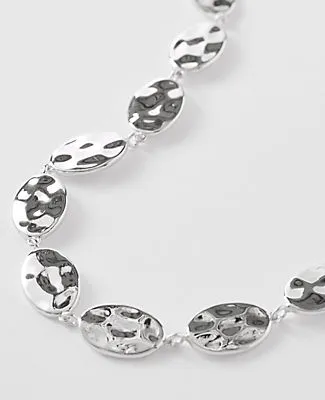Ann Taylor Textured Metal Disc Necklace sold by Ann Taylor product image thumbnail 2