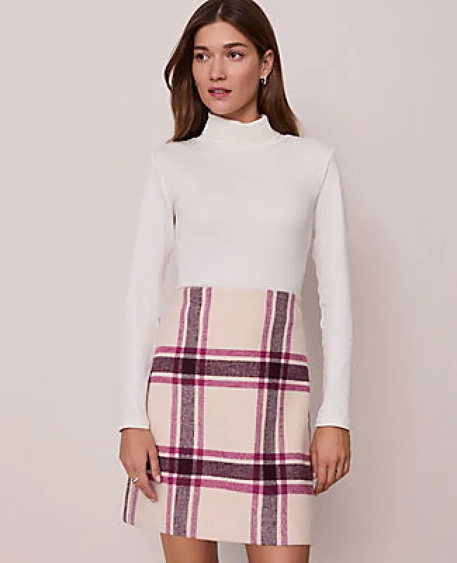 Ann Taylor Weekend Collection Plaid Mini Skirt sold by Ann Taylor