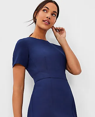 Ann Taylor The Petite Short Sleeve Sheath Dress in Bi-Stretch sold by Ann Taylor product image thumbnail 3