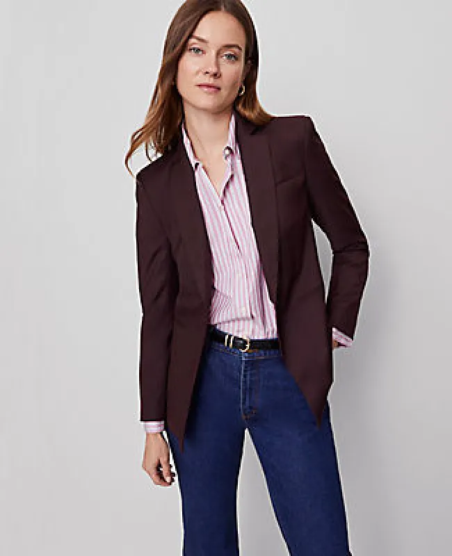 Ann Taylor The Petite One-Button Blazer sold by Ann Taylor