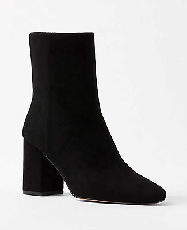 Ann Taylor North Suede Booties sold by Ann Taylor