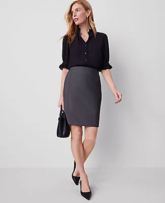 Ann Taylor The Petite Pencil Skirt in Bi-Stretch sold by Ann Taylor