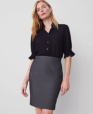 Ann Taylor The Petite Pencil Skirt in Bi-Stretch sold by Ann Taylor product image thumbnail 2