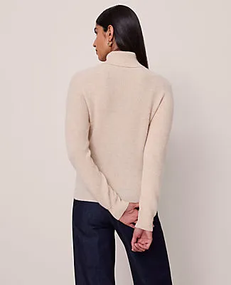 Ann Taylor Cashmere Ribbed Turtleneck Sweater sold by Ann Taylor product image thumbnail 2