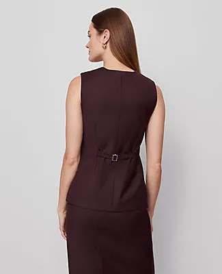 Ann Taylor The Petite Long Crew Neck Vest sold by Ann Taylor product image thumbnail 2