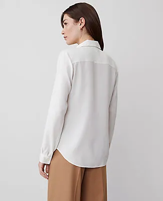 Ann Taylor Satin Essential Shirt sold by Ann Taylor product image thumbnail 2