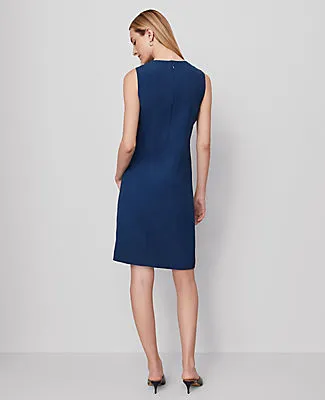 Ann Taylor The Petite Crew Neck Shift Dress in Crepe sold by Ann Taylor product image thumbnail 2