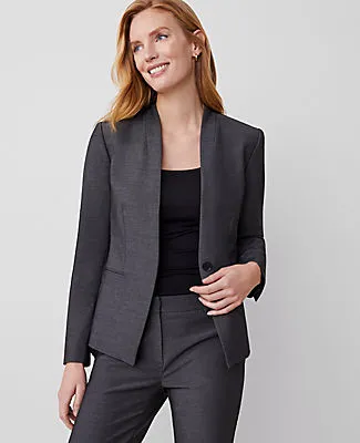 Ann Taylor The Petite Cutaway Blazer in Bi-Stretch sold by Ann Taylor