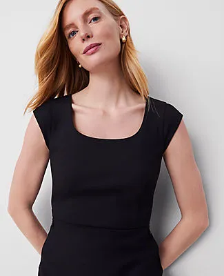 Ann Taylor The Scoop Neck Dress in Bi-Stretch sold by Ann Taylor product image thumbnail 3