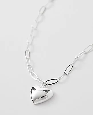 Ann Taylor Metal Heart Pendant Necklace sold by Ann Taylor product image thumbnail 2