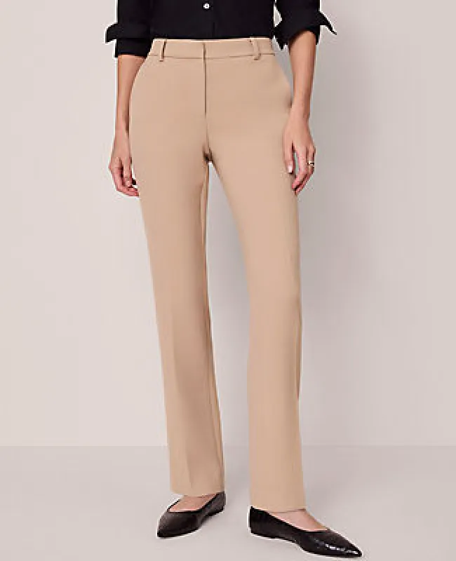 Ann Taylor The Petite Sophia Straight Pant - Curvy Fit sold by Ann Taylor
