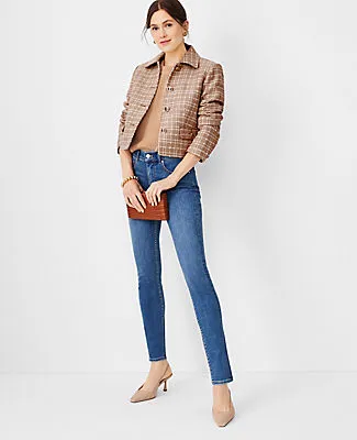 Ann Taylor High Rise Skinny Jeans in Classic Indigo Wash sold by Ann Taylor product image thumbnail 3