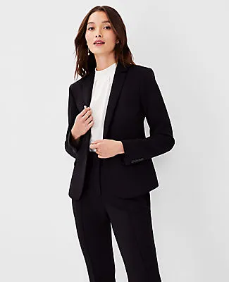 Ann Taylor The One-Button Blazer in Double Knit sold by Ann Taylor