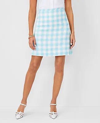 Ann Taylor Petite Plaid A-Line Skirt sold by Ann Taylor product image thumbnail 2