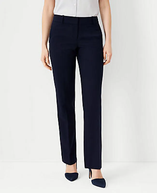 Ann Taylor The Petite Straight Pant In Seasonless Stretch sold by Ann Taylor