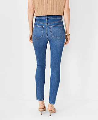 Ann Taylor High Rise Skinny Jeans in Classic Indigo Wash - Curvy Fit sold by Ann Taylor product image thumbnail 2