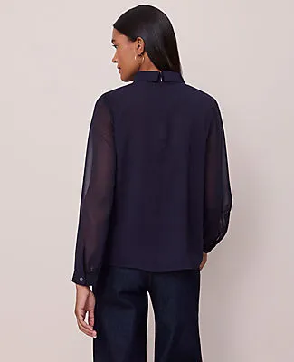 Ann Taylor Mock Neck Blouse sold by Ann Taylor product image thumbnail 2