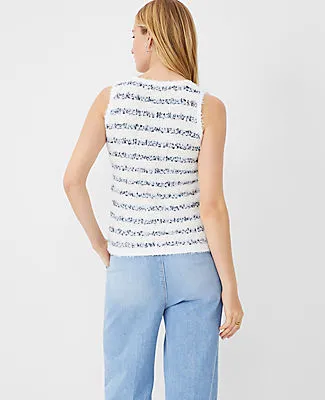 Ann Taylor Petite Textured Scoop Neck Tank Top sold by Ann Taylor product image thumbnail 2