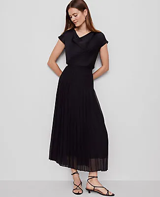 Ann Taylor Petite Chiffon Pleated Maxi Skirt sold by Ann Taylor